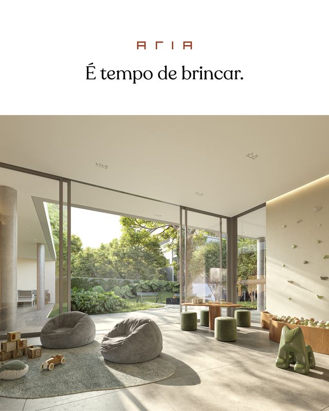 Post: é tempo de brincar, espaço kids do Aria