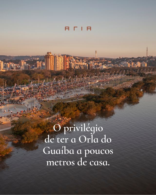 Post: o privilégio de ter a orla do Guaíba a poucos metros de casa